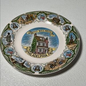 Betsy Ross House Philadelphia Souvenir Plate